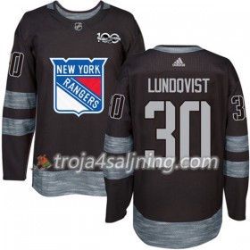 New York Rangers tröja Henrik Lundqvist 30 1917-2017 100th Anniversary Adidas Svart Authentic - NHL Tröjor Herr